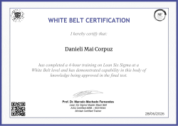 WHITE BELT CERTIFICATION