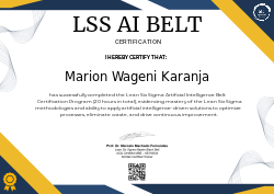 LSS AI BELT CERTIFICATION