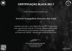 CERTIFICAÇÃO BLACK BELT