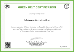 GREEN BELT CERTIFICATION