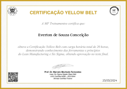 CERTIFICAÇÃO YELLOW BELT