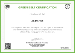 GREEN BELT CERTIFICATION
