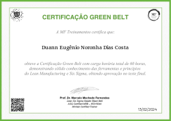 CERTIFICAÇÃO GREEN BELT