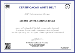 CERTIFICAÇÃO WHITE BELT