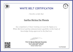 WHITE BELT CERTIFICATION