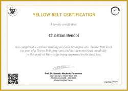 YELLOW BELT CERTIFICATION