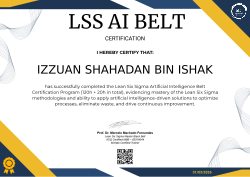 LSS AI BELT CERTIFICATION