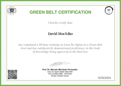 GREEN BELT CERTIFICATION