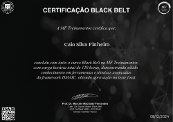 CERTIFICAÇÃO BLACK BELT