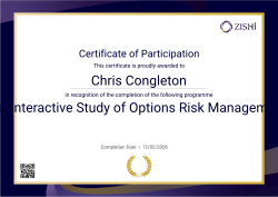 An Interactive Study of Options Risk Management