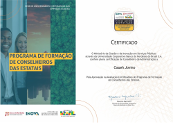 Programa de Formação de Conselheiros das Estatais