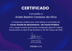 Gestão de Absenteísmo: da Teoria à Prática - 4ª Edição