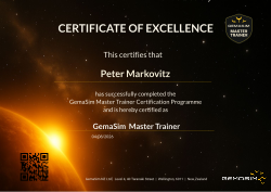 GemaSim Master Trainer Badge