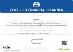 Certificação CFP®
