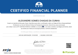 Certificação CFP®