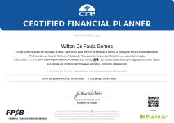 Certificação CFP®