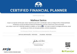 Certificação CFP®