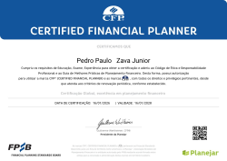 Certificação CFP®