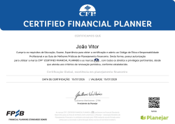 Certificação CFP®