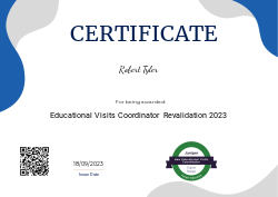 Educational Visits Coordinator  Revalidation 2023