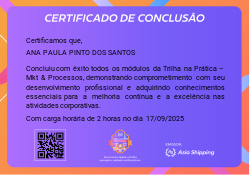Trilha Na Prática - MKT & Processos