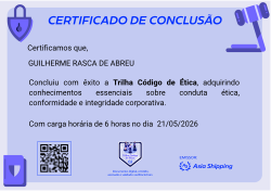 Trilha Código de Ética