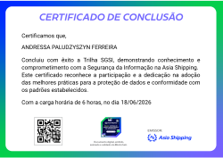 Trilha SGSI | Sistema de Gestão de Segurança da Informação