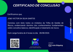 Trilha Gestão de Riscos