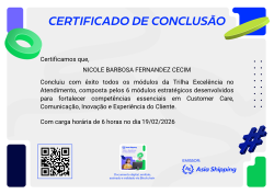 Trilha Excelência em Atendimento