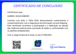Trilha SGSI | Sistema de Gestão de Segurança da Informação