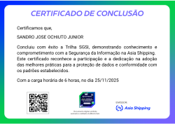 Trilha SGSI | Sistema de Gestão de Segurança da Informação