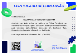 Trilha Excelência em Atendimento