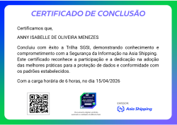 Trilha SGSI | Sistema de Gestão de Segurança da Informação
