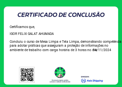 Práticas de Mesa Limpa e Tela Limpa