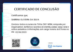Trilha CW1 | MDM