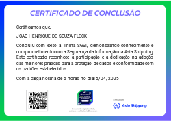 Trilha SGSI | Sistema de Gestão de Segurança da Informação