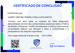 Trilha Integridade