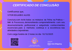 Trilha Na Prática - MKT & Processos