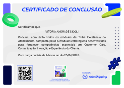Trilha Excelência em Atendimento