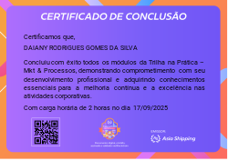 Trilha Na Prática - MKT & Processos
