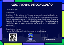 Trilha Método de Vendas