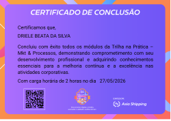 Trilha Na Prática - MKT & Processos